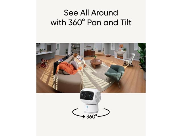 eufy - S350 Indoor Wired 4K PTZ Security Camera with Dual Lens - White - image 6