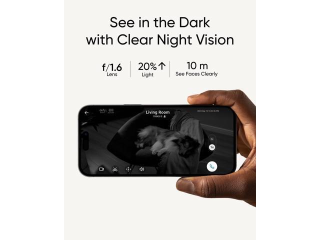 eufy - S350 Indoor Wired 4K PTZ Security Camera with Dual Lens - White - image 7