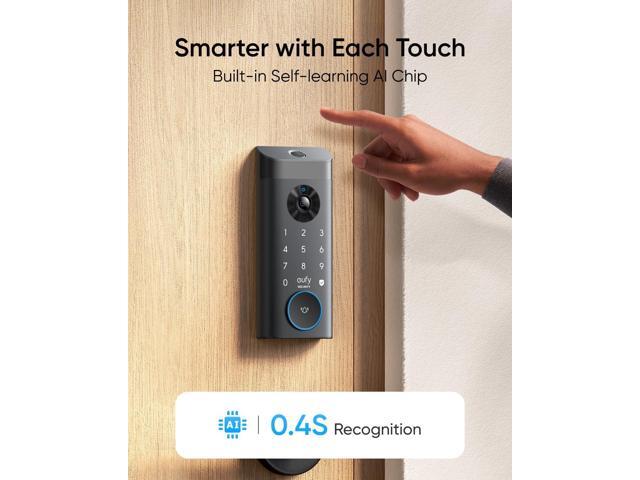 eufy Security Video Smart Lock E330, 3-in-1 Camera+Doorbell+Fingerprint Keyless Entry Door Lock, WiFi Door Lock,App Remote Control,2K HD,Doorbell...
