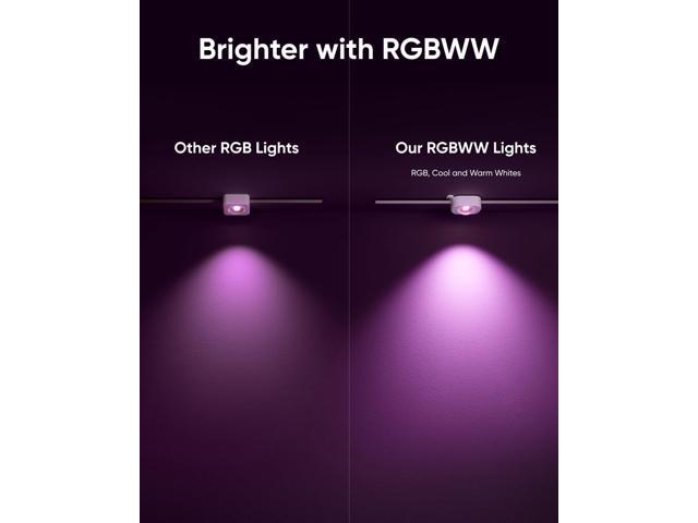eufy Permanent Outdoor Lights E22, 100ft with 60 Triple-LED Lights, Smart RGBWW Lights, Daily and Festive, Up to IP67 Waterproof, AI Lighting...
