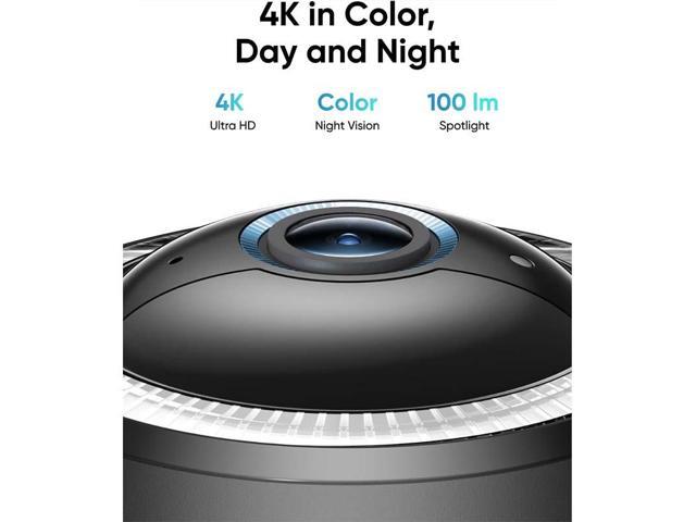 eufy Security 4G LTE Cam S330, 4K Cellular Wireless Security Camera, Pan and Tilt, 4G and Wi-Fi Duo-mode, AI Human/Vehicle Tracking, with SIM Card...