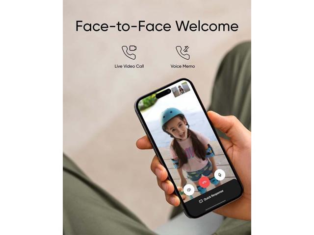 eufy Video Doorbell C31, 2K FHD, Battery or Hardwire Powered, Easy to Install, Quick-Release Battery, Live Video Call, 24/7 Recording, Human &...