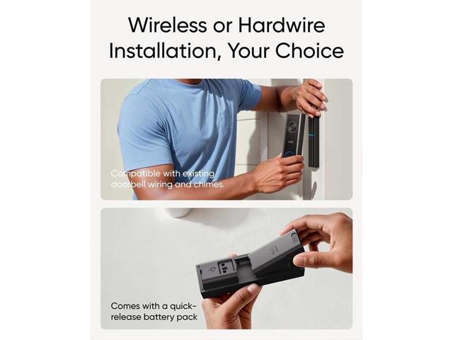 eufy Video Doorbell C31, 2K FHD, Battery or Hardwire Powered, Easy to Install, Quick-Release Battery, Live Video Call, 24/7 Recording, Human &...
