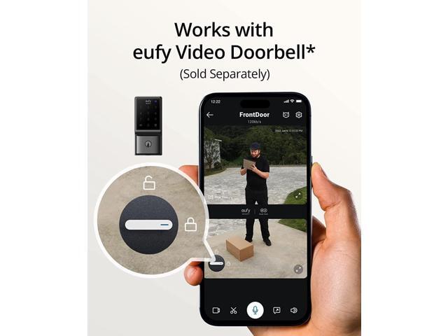Smart Lock C210 WiFi Replacement Deadbolt Unlock with eufy App, Keypad, Smart Devices - Black - image 8