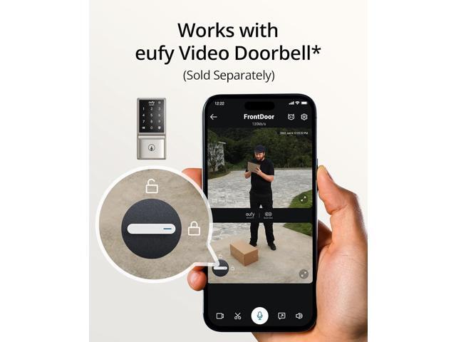 Smart Lock C210 WiFi Replacement Deadbolt with eufy App|Keypad|Biometric Access - White - image 7