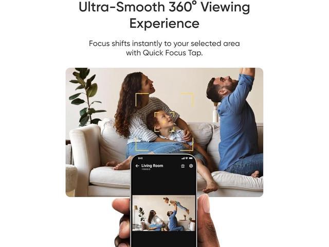 eufy - E30 Indoor Wired 4K PTZ Security Camera with Spotlight - White - image 4