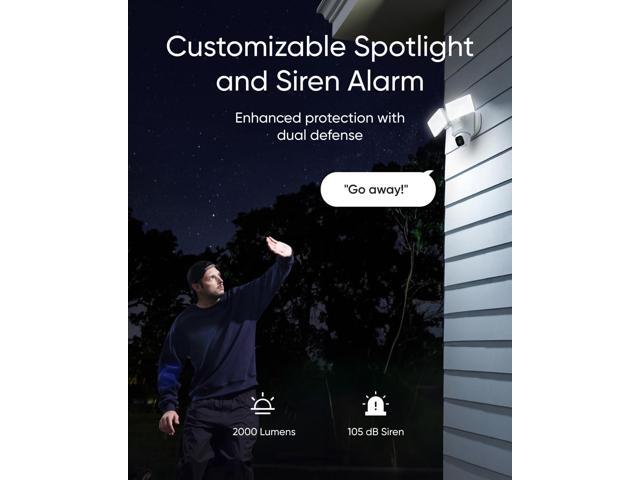 eufy - E30 Outdoor Wired 2K PTZ Security Camera with Floodlights - White - image 8