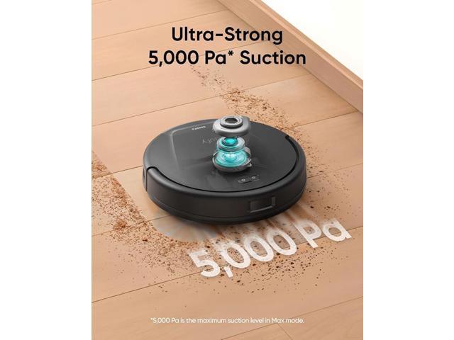 eufy L60 Robot Vacuum with Self Empty Station, Hair Detangling Technology, Up to 60 Days Hands Free Cleaning, 5,000 Pa Suction, Remove Hair, Dust