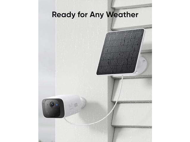 eufy Security Solar Panel (3W) Compatible with All Models of eufyCam, Continuous Power Supply, IP65 Weatherproof for Outdoor Surveillance and...