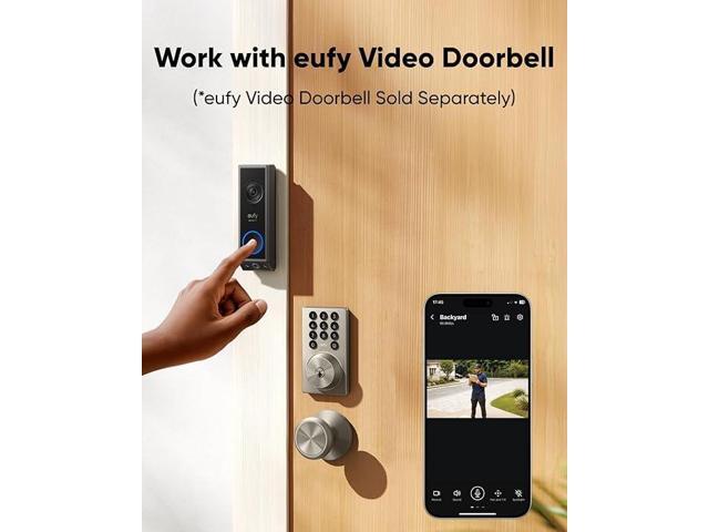 eufy Security Smart Lock C30, Keyless Entry Door Lock, Built-in WiFi Deadbolt, Smart Lock for Front Door, No Bridge Required, Easy Installation,...