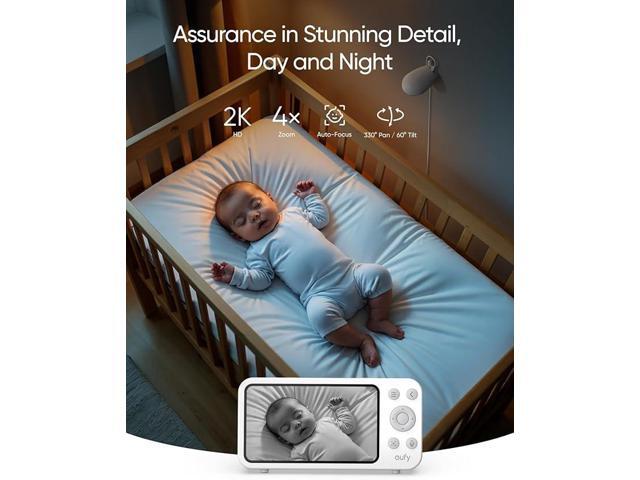 eufy - E20 Baby Monitor with 2K Camera - White - image 3