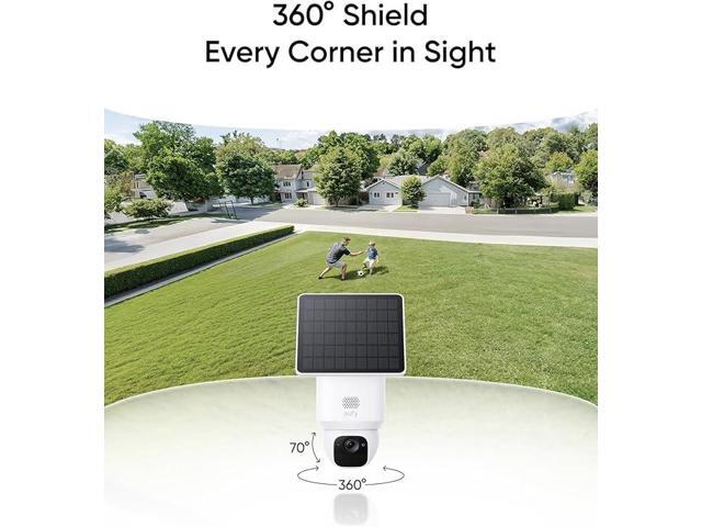 eufy Security SoloCam E30, 2-Cam Kit, Security Cameras Wireless Outdoor, Solar Camera Outdoor Wireless, 360° Pan, AI Tracking, 2K Clarity, HomeBase...