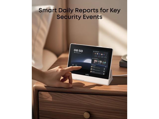 eufy Security eufy Smart Display E10, Smart Home Hub, 8' Control Panel, Compatible Devices, Four Views on One Screen, Instant Door Alerts, Daily...