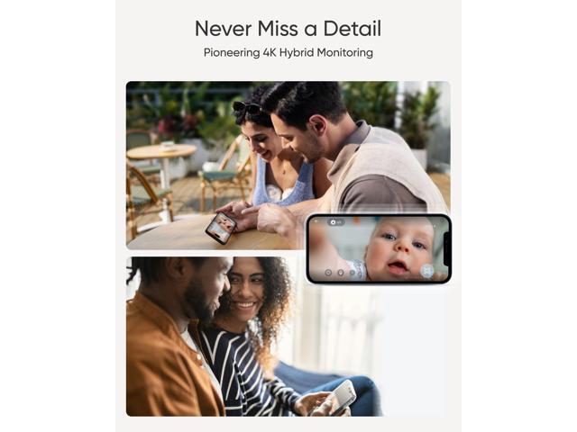 eufy - E21 Baby Monitor with 4K Camera and Charging Base - White - image 2