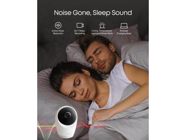 eufy - E21 Baby Monitor with 4K Camera and Charging Base - White - image 6