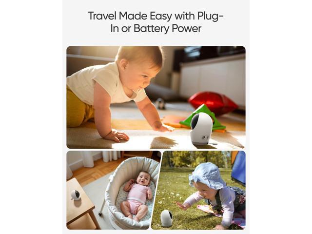 eufy - E21 Baby Monitor with 4K Camera and Charging Base - White - image 5