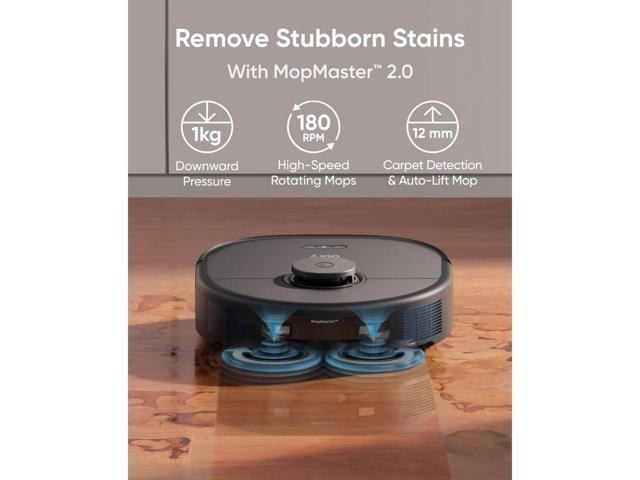 eufy RoboVac X10 Pro Omni 8000 Pa Powerful Suction Official 6Pack Dust Bag Set Included