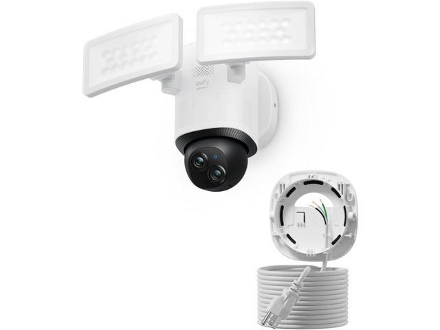 eufy Floodlight Camera E340 (with AC Cable) with HomeBase S380 (Home Base 3), Security Camera Outdoor, 360° PTZ, 24/7 Recording, 2.4G/5G Wi-Fi,...