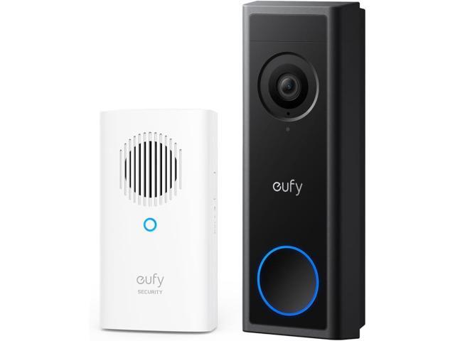 eufy Security Video Doorbell C30 with Add-On Chime, Battery Powered, 2K FHD, 16:9 Expanded View, Easy Installation, Live Video Call, Human and...