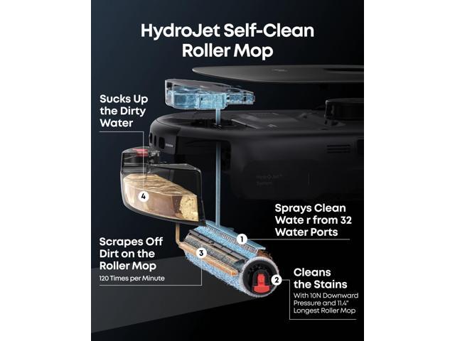 eufy E25 Omni Robot Vacuum Self-Cleaning All-in-One Station + Official Floor Cleaning Solution