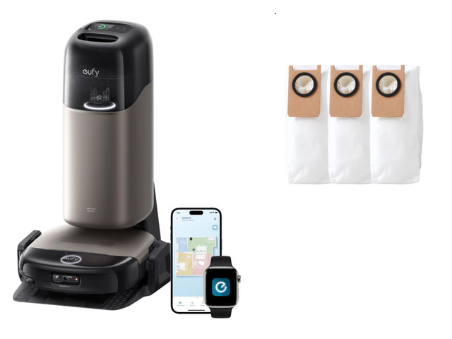 eufy robot vacuum and mop combo omini S2 and eufy Official Dust Bag Accessories,