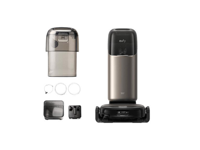 eufy Robot Vacuum Omni S2 + Auto Refill and Drainage System,99.99% Germ Removal,