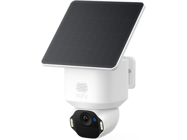 eufy Security SoloCam E42, 4K Solar Security Camera, AI Facial Recognition AI Mo