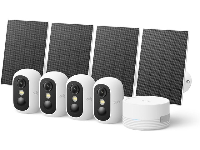 eufy Security eufyCam C35 4-Cam Kit, Wireless Indoor/Outdoor Camera Magnetic Mou