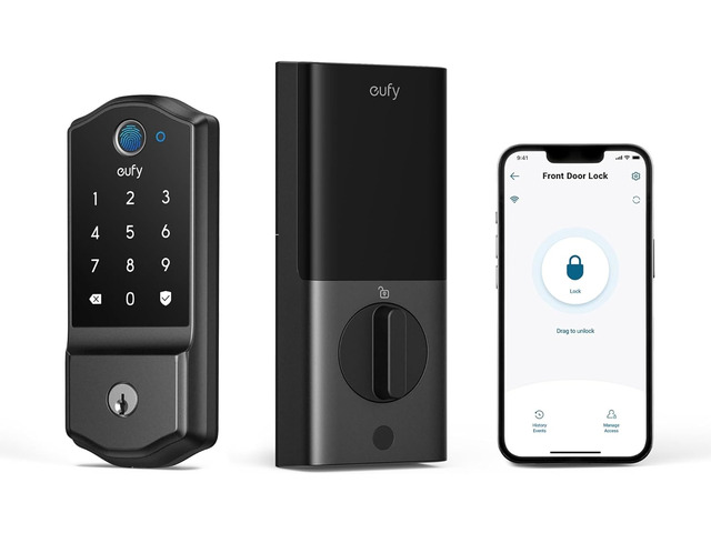 eufy Security Smart Lock C220, Fingerprint Keyless Entry Door Lock Built-in Wi-F