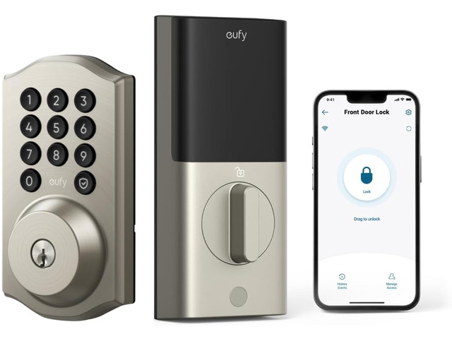 eufy Security Smart Lock C30, Keyless Entry Door Lock, Built-in Wi-Fi Easy Insta
