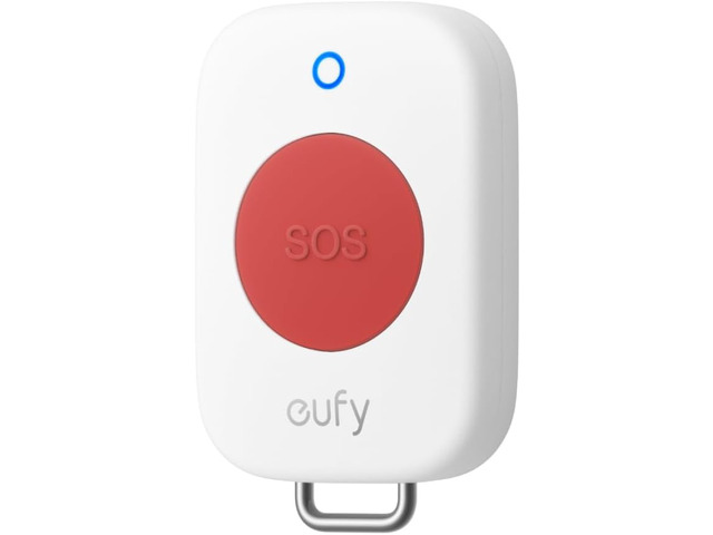 eufy Panic Button, Wireless SOS Alarm, Weatherproof, Wearable or Wall Mount Long