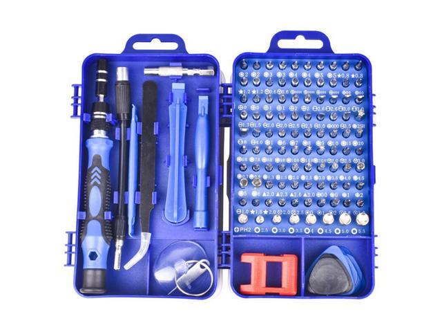 115PCS Precision Screwdriver Set 115 in 1 Electronic Repair Tool Kit for iphone,Computer,Watch,and More(Blue) photo