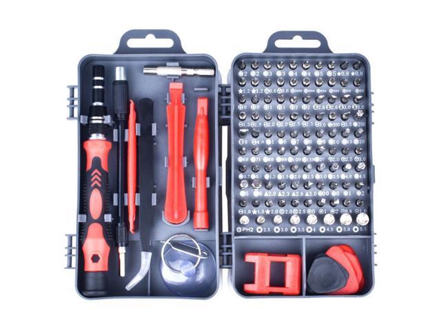 115PCS Precision Screwdriver Set 115 in 1 Electronic Repair Tool Kit for iphone,Computer,Watch,and More(Dark Gray) photo