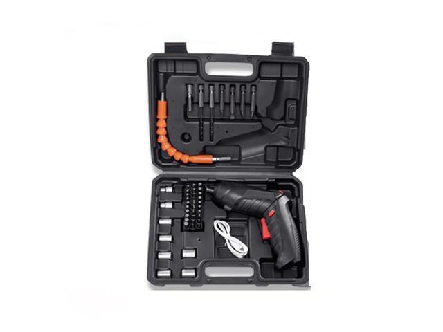 Photos - Drill / Screwdriver 47 in 1 Cordless Screwdriver, 3.6V Black Electric Screwdriver Rechargeable