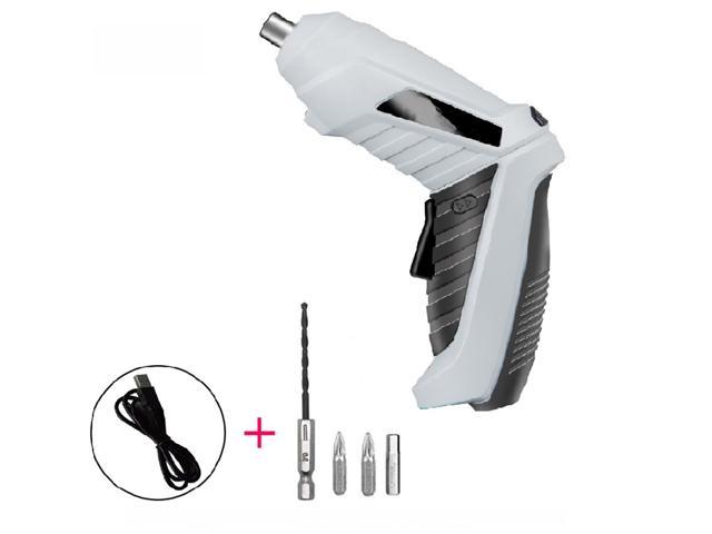 Photos - Drill / Screwdriver 6 in 1 Cordless Screwdriver, 3.6V Gray Electric Screwdriver Rechargeable H