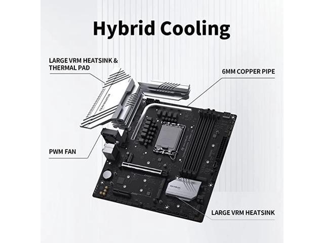 MAXSUN Motherboard Z790 DDR5 Gaming PC M-ATX Motherboard (MATX, 13th/12th Gen Intel Core, LGA 1700 Socket, DDR5, PCIe 5.0 x16, 2.5G LAN, Quint M.2...