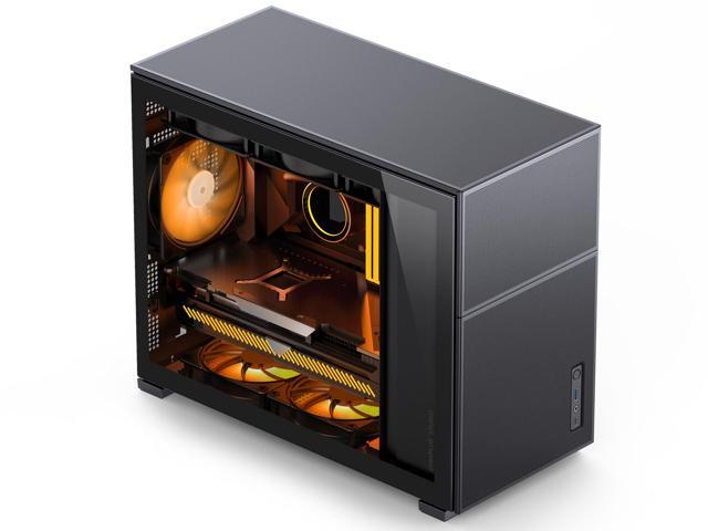 JONSBO D31 MESH BLACK Micro ATX Computer Case, Tempered Glass-1 Side, M-ATX/DTX/ITX Mainboard/Support RTX 4090(335-400mm) GPU 360/280AIO,Power...