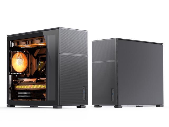 JONSBO D41MESH BLACK ATX Computer Case, Tempered Glass-1 Side,Support MB ATX/M-ATX,Support GPU RTX 4090(335-400mm),360/280/240AIO,Power...