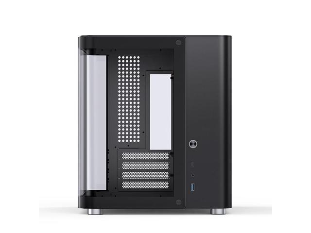 JONSBO TK-1 BLACK V2.0 Micro ATX Mini Tower Computer CASE, Hyperboloid Glass Design, Separated Cabinet structure, Al Alloy Shell Matx Desktop PC...