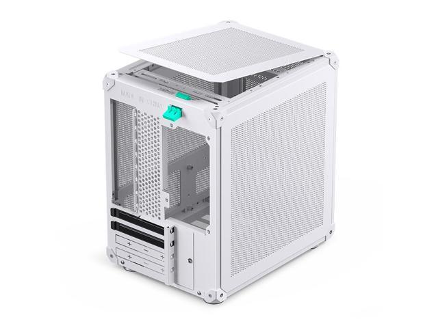 JONSBO C6 WHITE MATX Mesh Case,Simple Compact Desktop Micro ATX Chassis,1+2 Disk Bays Steel Plate Case,ATX Power Bite (L185mm Max.),Support 75mm...