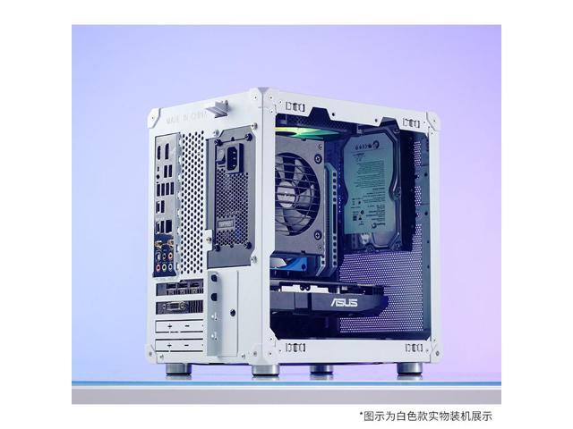 JONSBO C6 WHITE MATX Mesh Case,Simple Compact Desktop Micro ATX Chassis,1+2 Disk Bays Steel Plate Case,ATX Power Bite (L185mm Max.),Support 75mm...