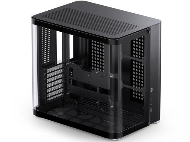 JONSBO TK-2 BLACK Separated Cabinet Case, ATX Computer Case,Bi-Bent Surround View Glass , Aluminum Alloy, Support ITX/M-ATX /ATX,Support 360 AIO...