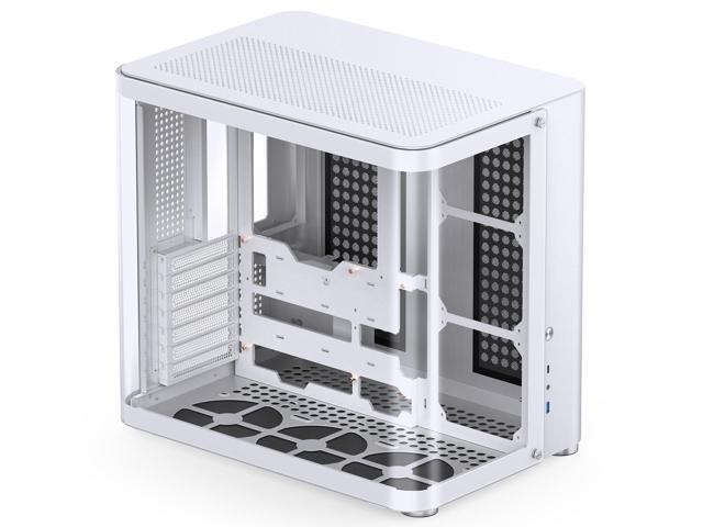 JONSBO TK-2 WHITE Separated Cabinet Case, ATX Computer Case,Bi-Bent Surround View Glass, Aluminum Alloy, Support ITX/M-ATX /ATX,Support 360 AIO...