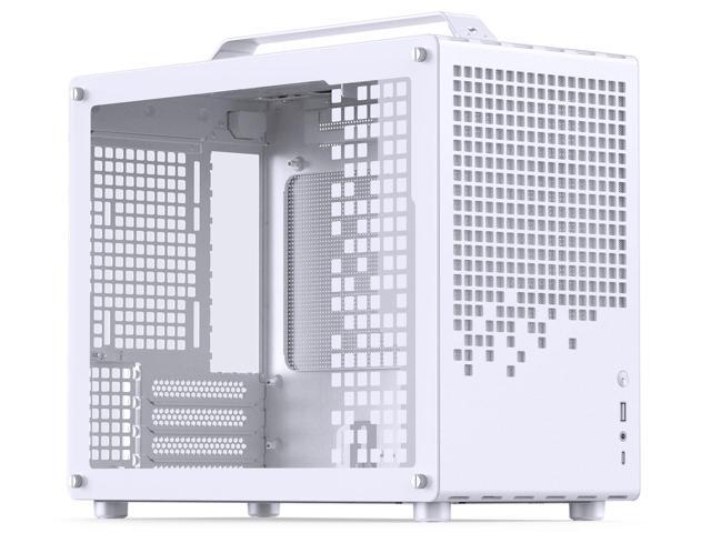 JONSPLUS Z20 WHITE Micro-ATX Computer Case,with Detachable Carrying handle, Mini Size, High-performance Hardware Compatible, Support 240AIO,...