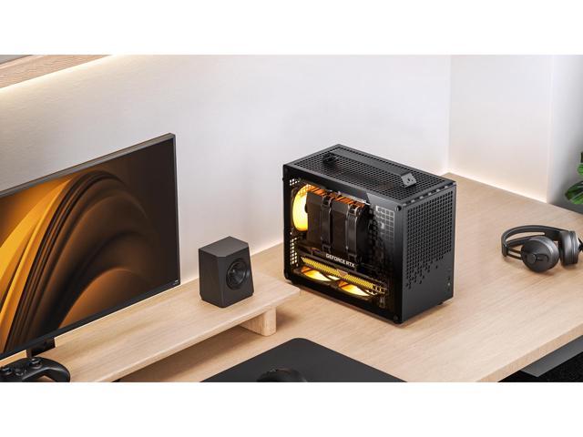 JONSPLUS Z20 BLACK Micro-ATX Computer Case,with Detachable Carrying handle, Mini Size, High-performance Hardware Compatible, Support 240AIO,...