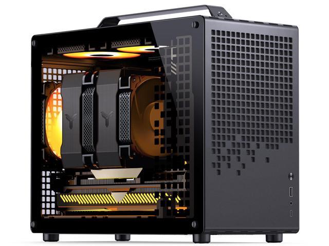 JONSPLUS Z20 BLACK Micro-ATX Computer Case,with Detachable Carrying handle, Mini Size, High-performance Hardware Compatible, Support 240AIO,...