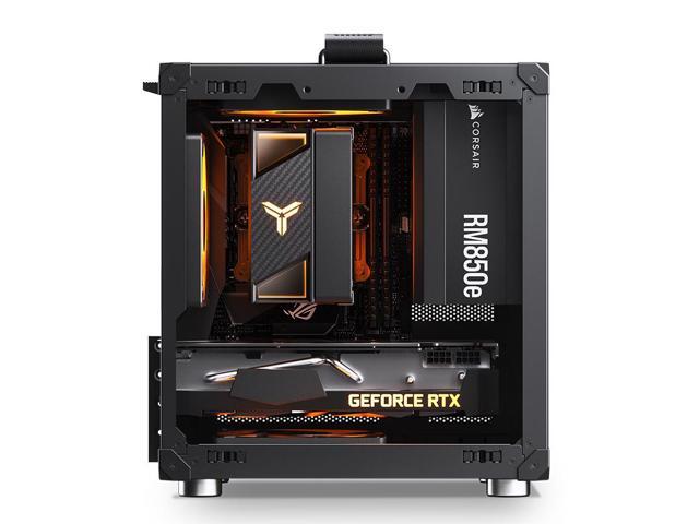 JONSBO C6-ITX BLACK ITX Handled Mesh PC Case, Simple Compact Desktop ITX Chassis, SP MB ITX/MINI-DTX, ATX Power Bite (L140mm Max.), SP 170mm Tower...