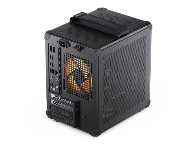 JONSBO C6-ITX BLACK ITX Handled Mesh PC Case, Simple Compact Desktop ITX Chassis, SP MB ITX/MINI-DTX, ATX Power Bite (L140mm Max.), SP 170mm Tower...