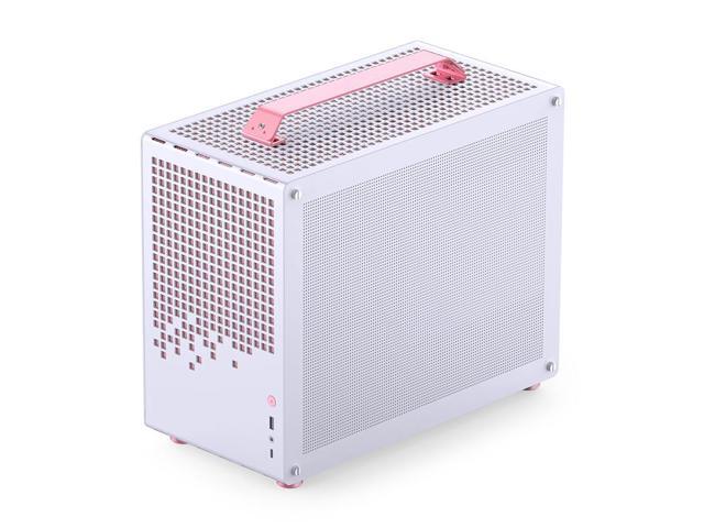 JONSPLUS Z20 PINK/WHITE Micro-ATX Computer Case,with Detachable Carrying handle, Mini Size, High-performance Hardware Compatible, Support 240AIO,...