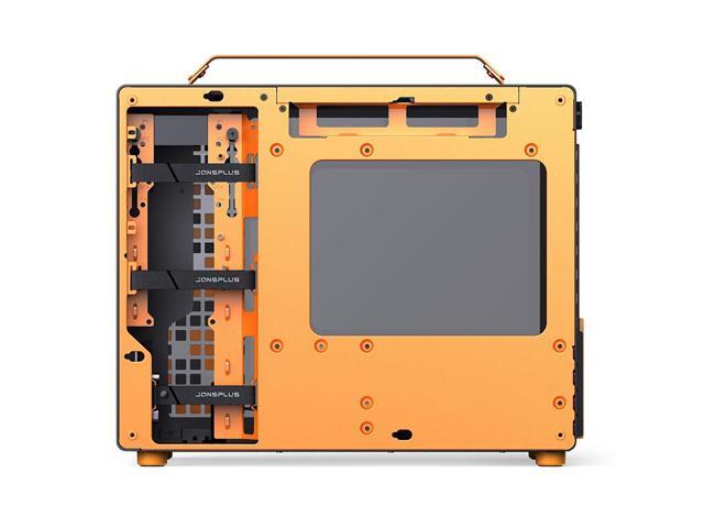 JONSPLUS Z20 ORANG/BLACK Micro-ATX Computer Case,with Detachable Carrying handle, Mini Size, High-performance Hardware Compatible, Support 240AIO,...